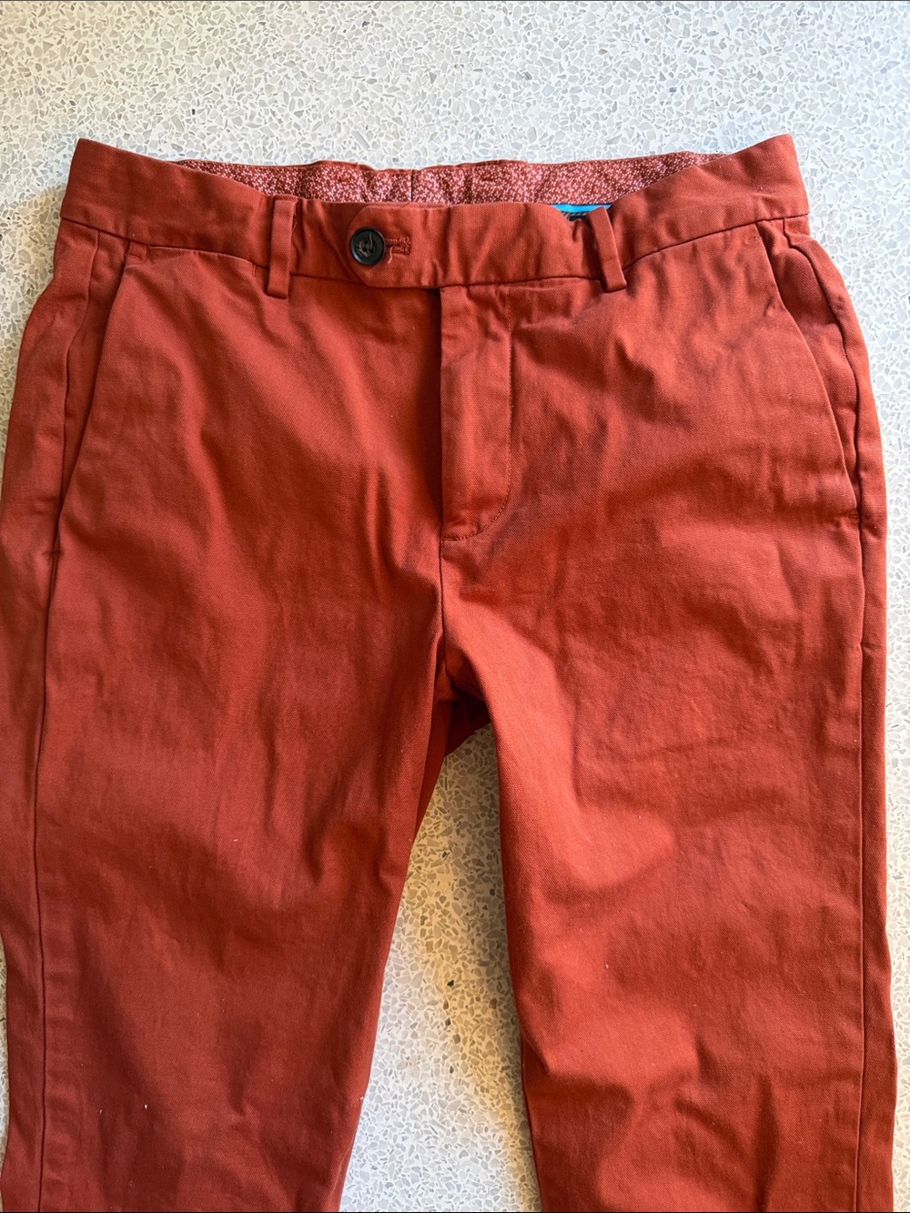 Bonobos Rust Orange Slim Taper Italian Chino Pants Like New 31 x 30 - Picture 2 of 12